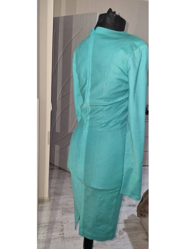 Rochie office Class Roberto Cavalli M | Turcoaz, Midi - Image 3