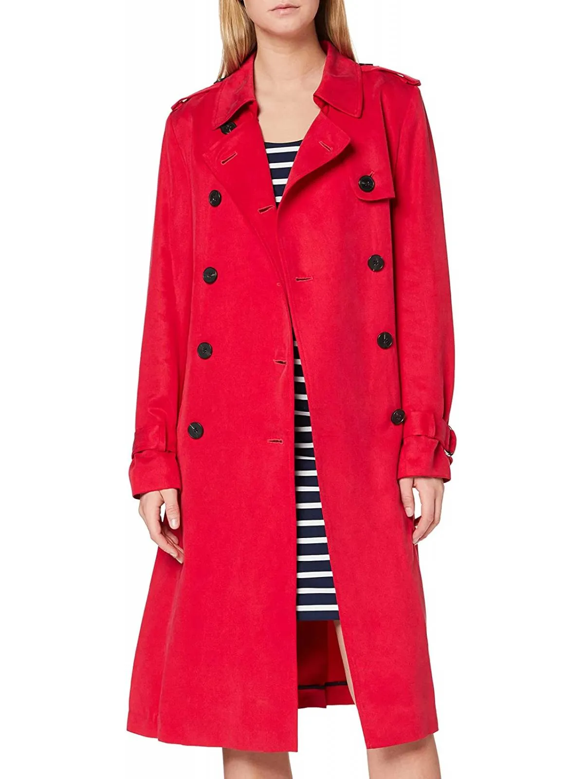 Trenci Tommy Hilfiger UK 6 | Roșu, Fără glugă