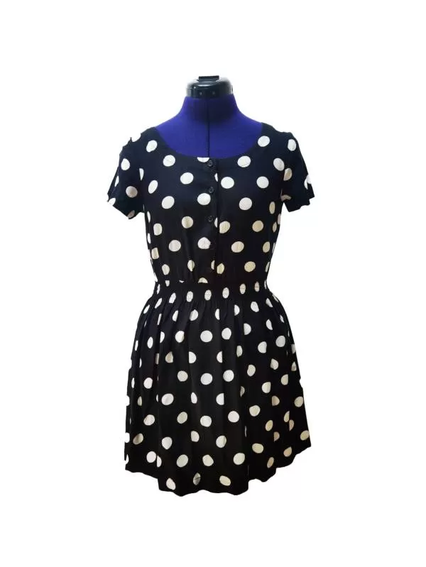 Rochie casual H&M EU 34 | Negru, Mini, Vâscoză