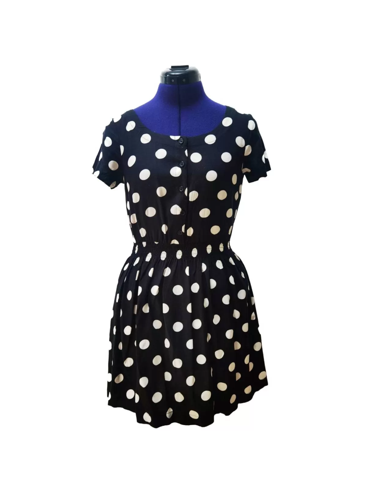 Rochie casual H&M EU 34 | Negru, Mini, Vâscoză