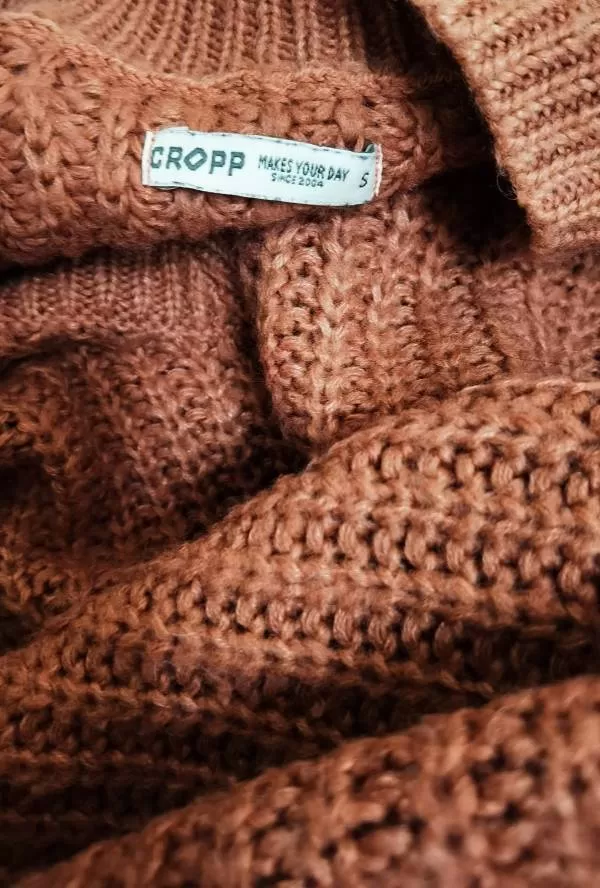 Pulover CROPP S | Cărămiziu, Normal, Regular fit, Acrilic - Image 4