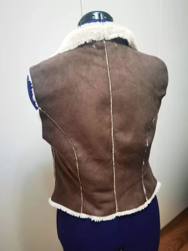 Vestă DENIM CO EU 38 | Maro, Fără glugă, Poliester - Image 3