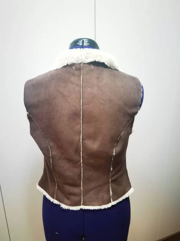 Vestă DENIM CO EU 38 | Maro, Fără glugă, Poliester - Image 6