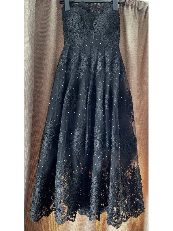 Rochie de seară BIANCA DRAGUSANU S | Negru, Midi - Image 3