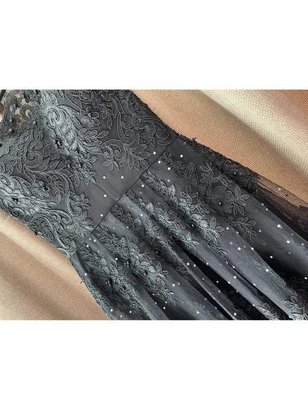 Rochie de seară BIANCA DRAGUSANU S | Negru, Midi - Image 4