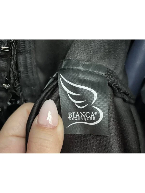 Rochie de seară BIANCA DRAGUSANU S | Negru, Midi - Image 5