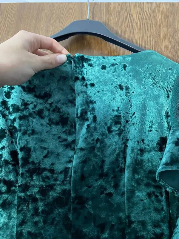 Rochie de seară ZOLA EU 38 | Verde, Mini - Image 6