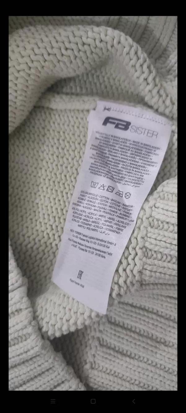 Vestă FB Sister XS | Verde mentă, Fără glugă, Bumbac - Image 5
