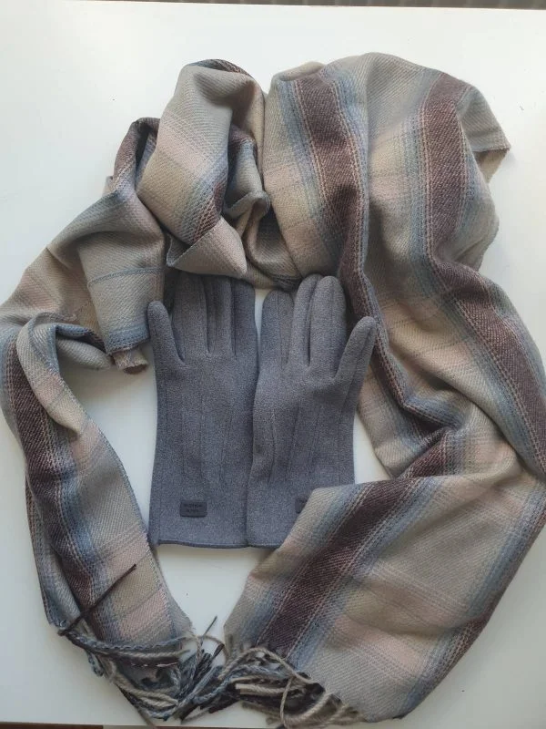 Fular BLENDED CASHMERE | Roz, Cașmir - Image 2