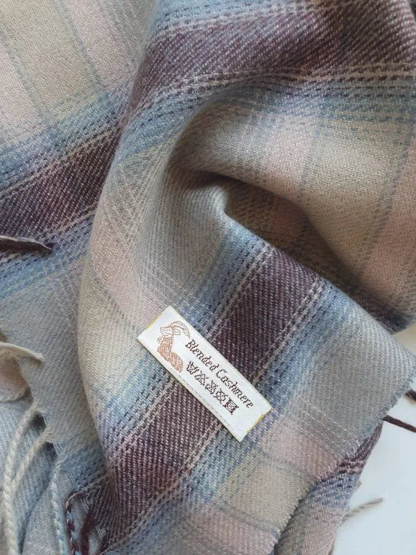 Fular BLENDED CASHMERE | Roz, Cașmir - Image 5