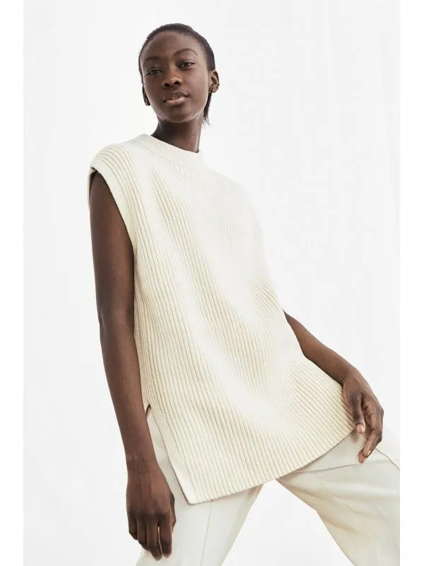 Vestă H&M M | Bej, Bumbac - Image 2