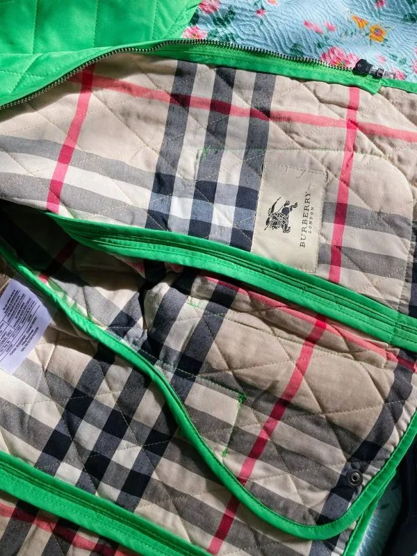 Jachetă Burberry S | Verde, Fără glugă, Poliester - Image 4