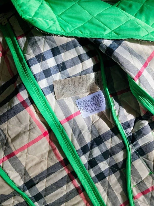Jachetă Burberry S | Verde, Fără glugă, Poliester - Image 5