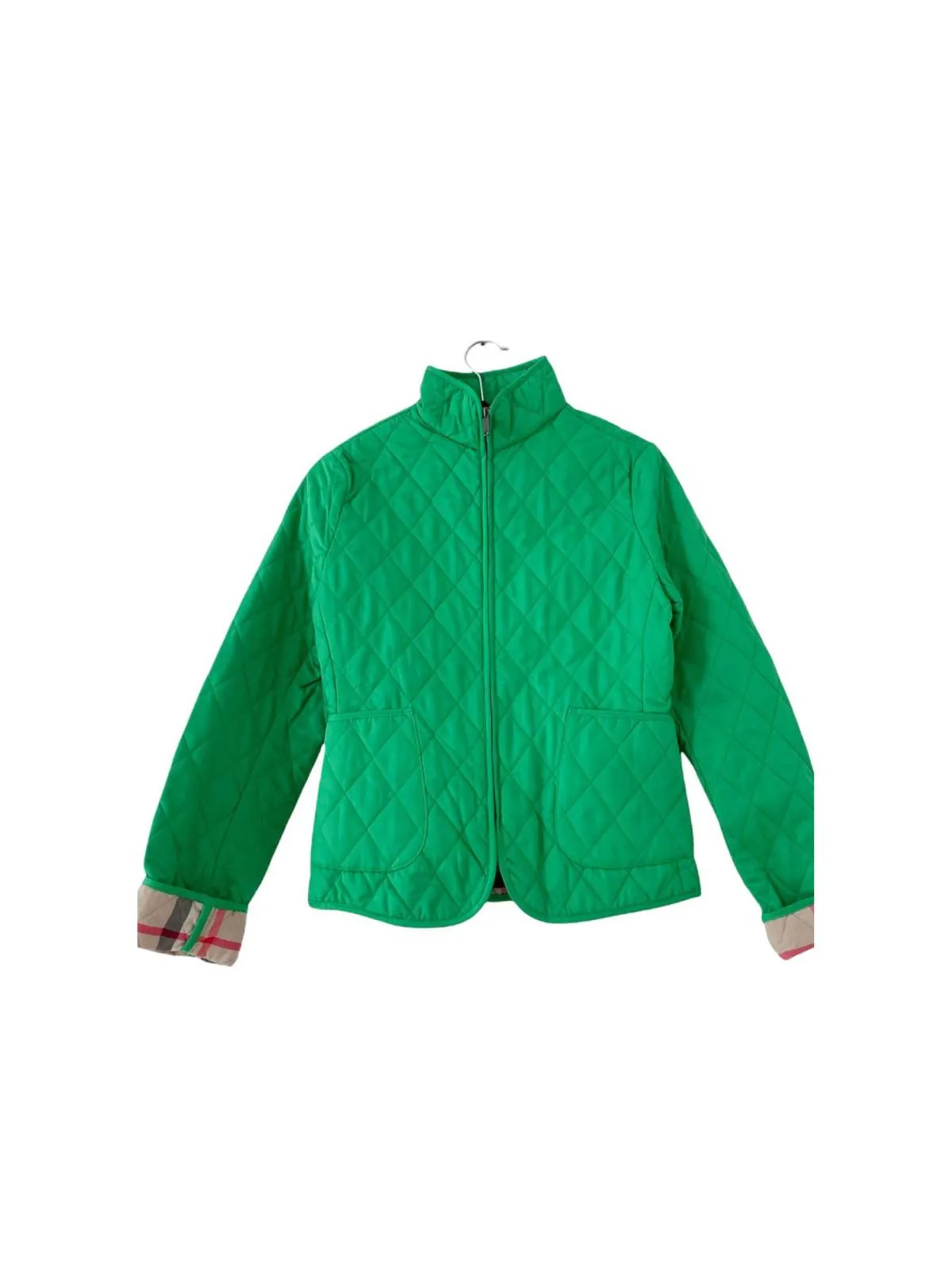 Jachetă Burberry S | Verde, Fără glugă, Poliester