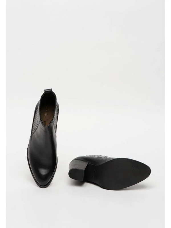 Ghete CLARKS EU 39 | Negru, Piele naturală - Image 3