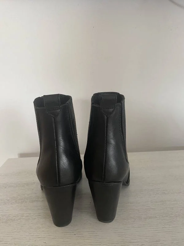 Ghete CLARKS EU 39 | Negru, Piele naturală - Image 6
