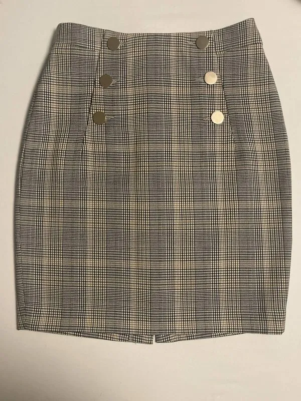 Fustă H&M EU 34 | Gri, Mini, Vâscoză - Image 2