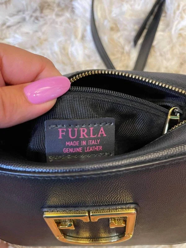 Geantă de umăr Furla | Negru, Piele naturală - Image 7