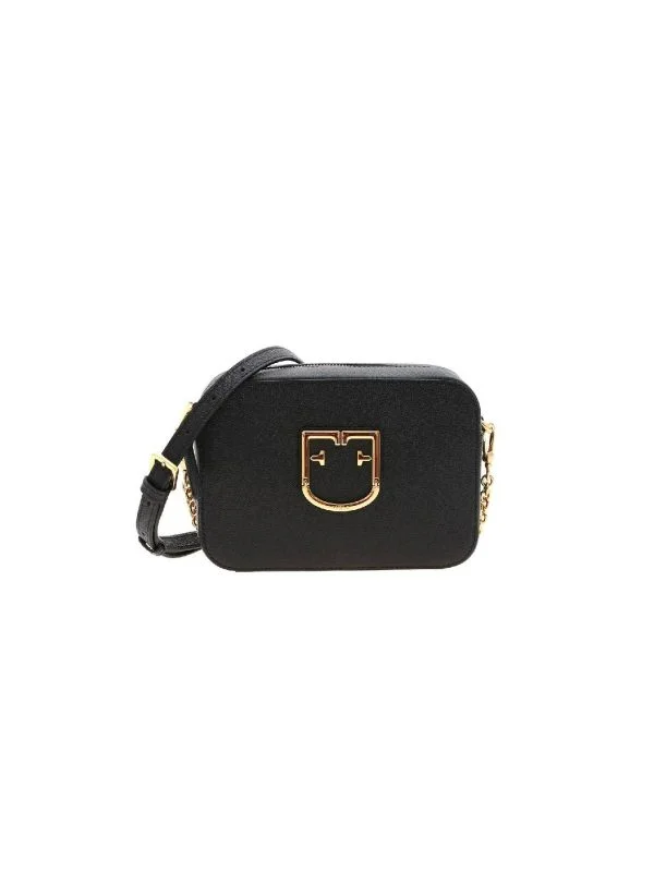 Geantă de umăr Furla | Negru, Piele naturală