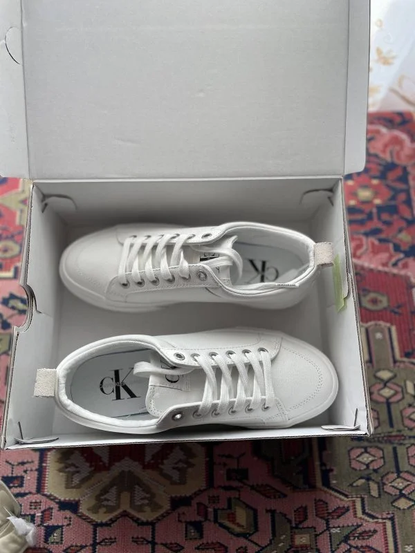 Sneakers Calvin Klein EU 39 | Alb, Piele naturală - Image 2