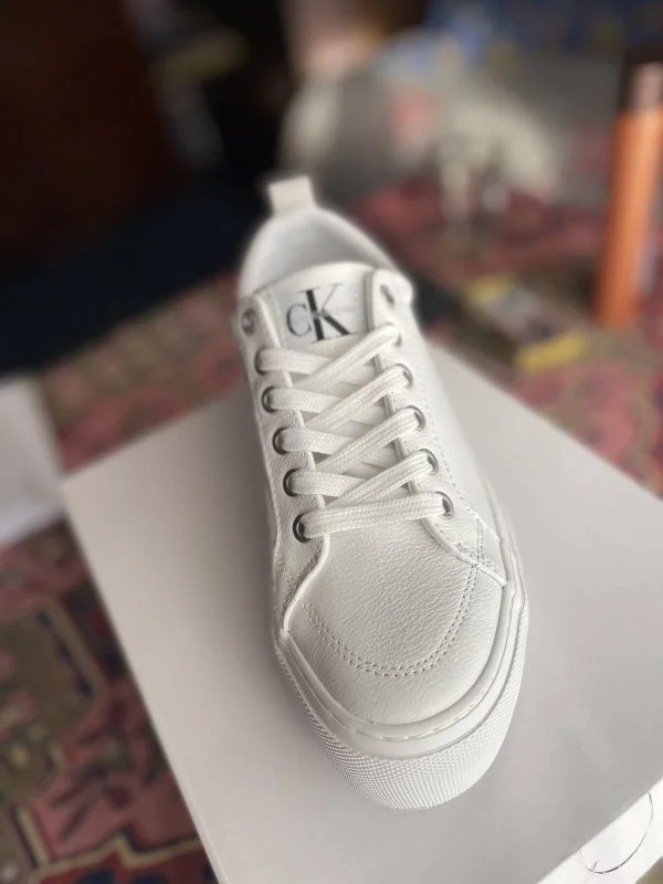 Sneakers Calvin Klein EU 39 | Alb, Piele naturală - Image 5