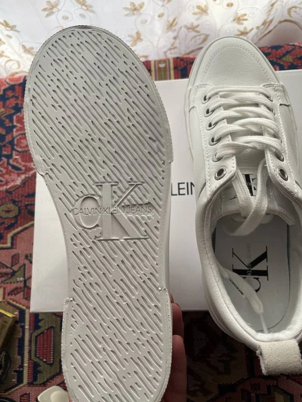 Sneakers Calvin Klein EU 39 | Alb, Piele naturală - Image 4