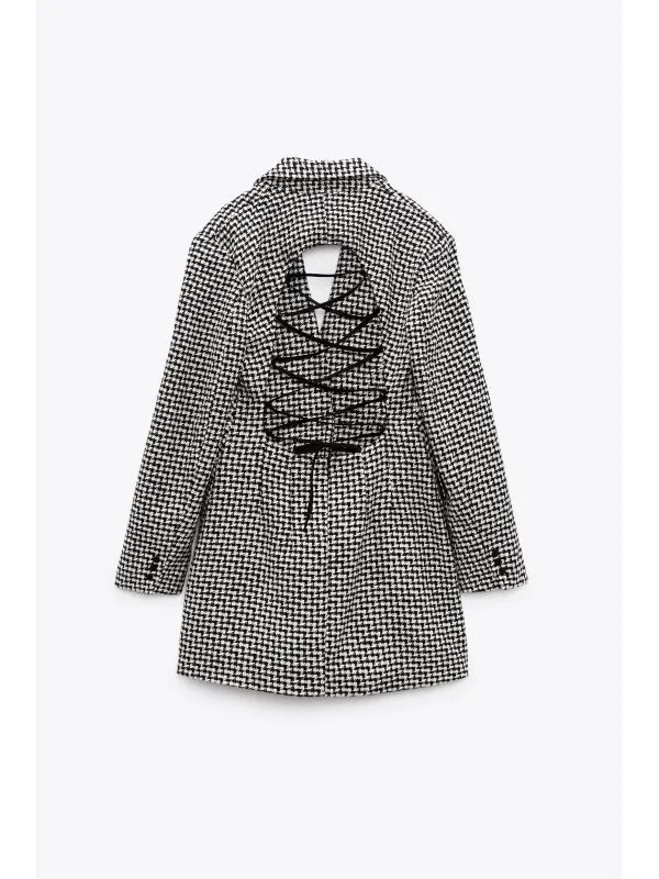 Rochie de seară Zara S | Negru, Mini, Acrilic - Image 2