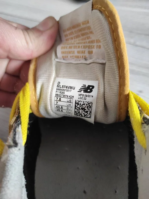 Sneakers New Balance EU 40.5 | Galben, Piele naturală - Image 5