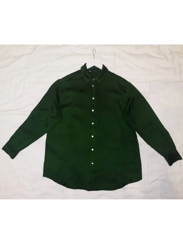 Cămașă Zara L | Khaki, Normal, Poliester - Image 5