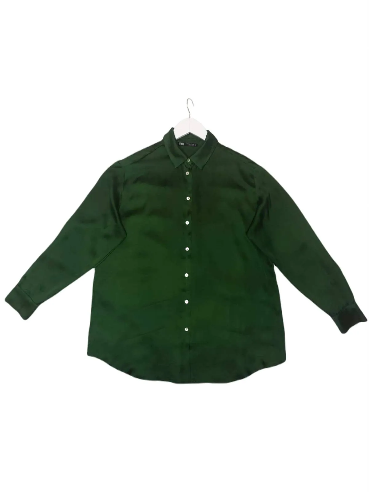 Cămașă Zara L | Khaki, Normal, Poliester