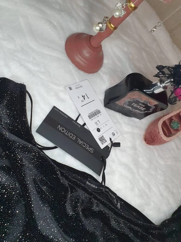 Bluză Bershka L | Negru, Normal, Poliester - Image 5