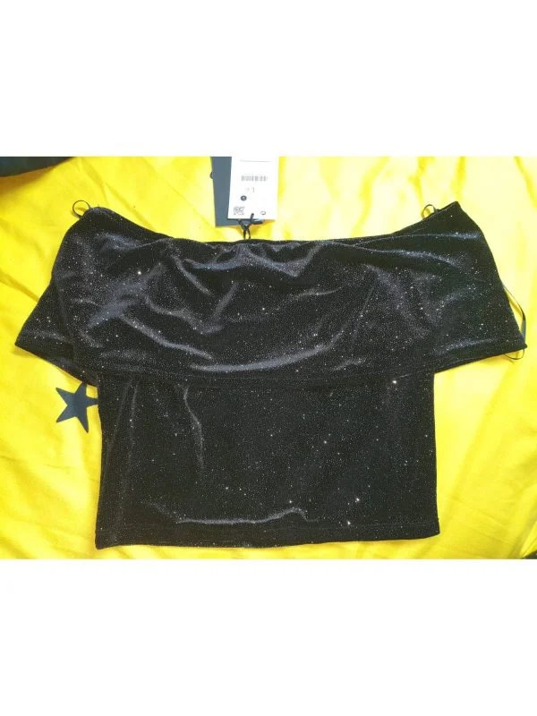 Bluză Bershka L | Negru, Normal, Poliester - Image 3