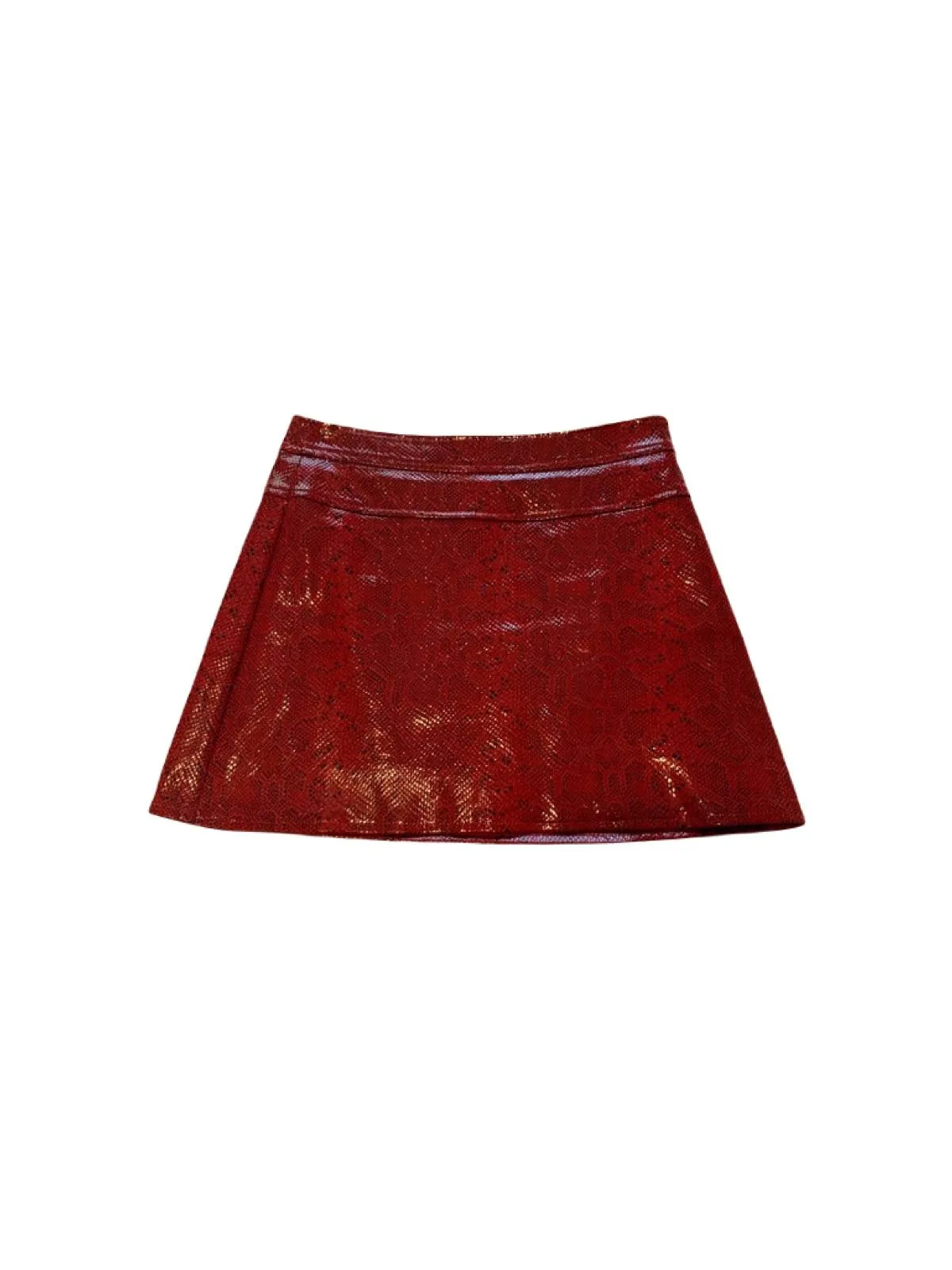 Fustă Zara M | Roșu, Mini, Poliester