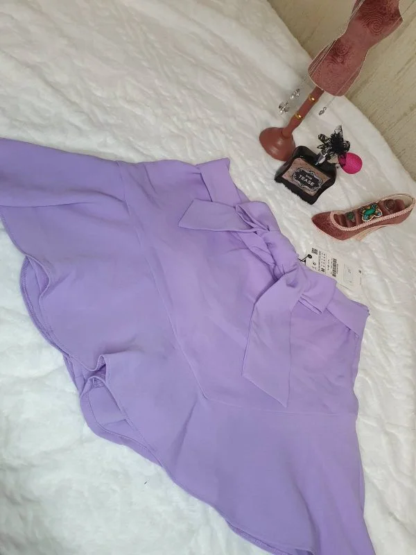 Fustă Zara M | Mov, Mini, Elastan - Image 5