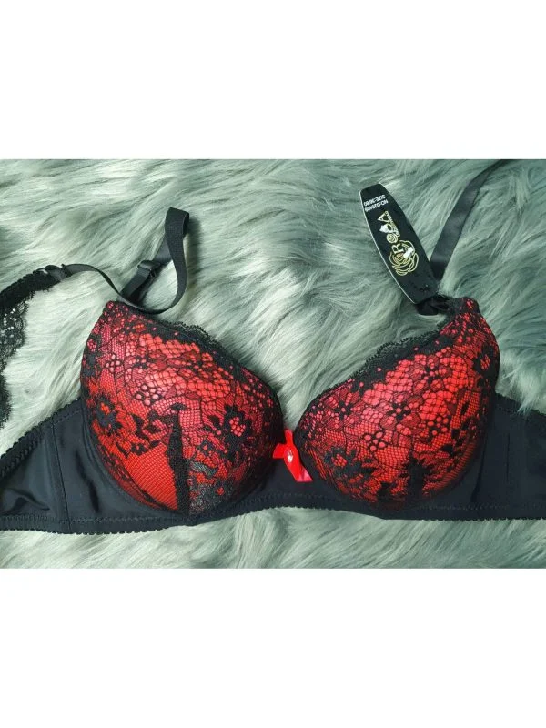 Sutien ROSA UNDERWEAR | Roșu, Dantelă, Vâscoză - Image 2