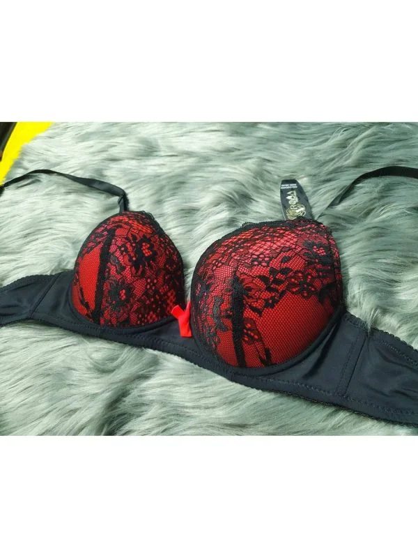 Sutien ROSA UNDERWEAR | Roșu, Dantelă, Vâscoză - Image 5