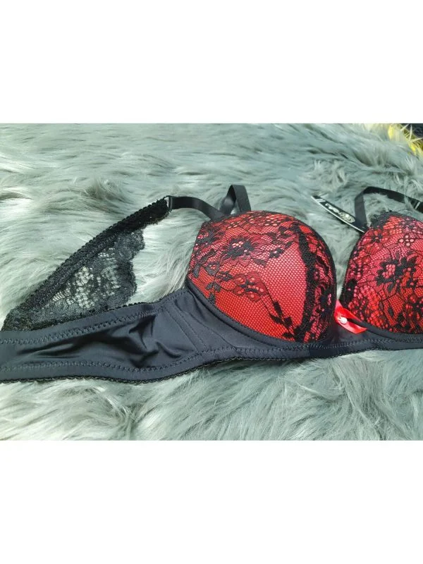 Sutien ROSA UNDERWEAR | Roșu, Dantelă, Vâscoză - Image 6