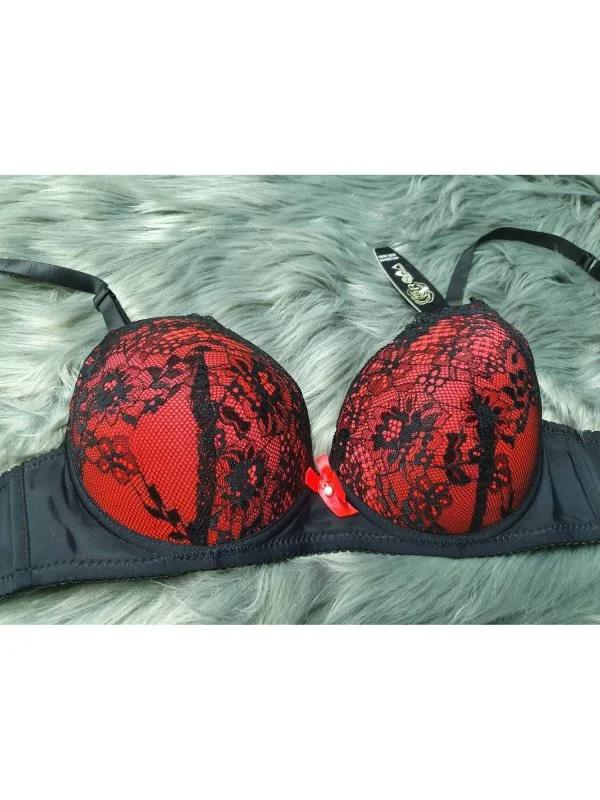 Sutien ROSA UNDERWEAR | Roșu, Dantelă, Vâscoză - Image 7