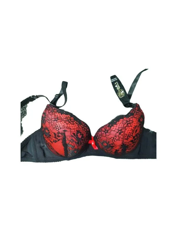 Sutien ROSA UNDERWEAR | Roșu, Dantelă, Vâscoză