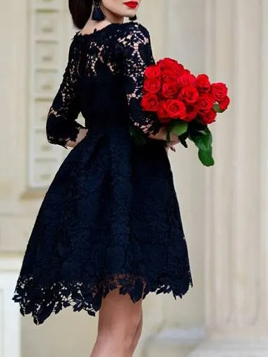 Rochie de seară CUSTOM MADE S-M | Negru, Midi - Image 4