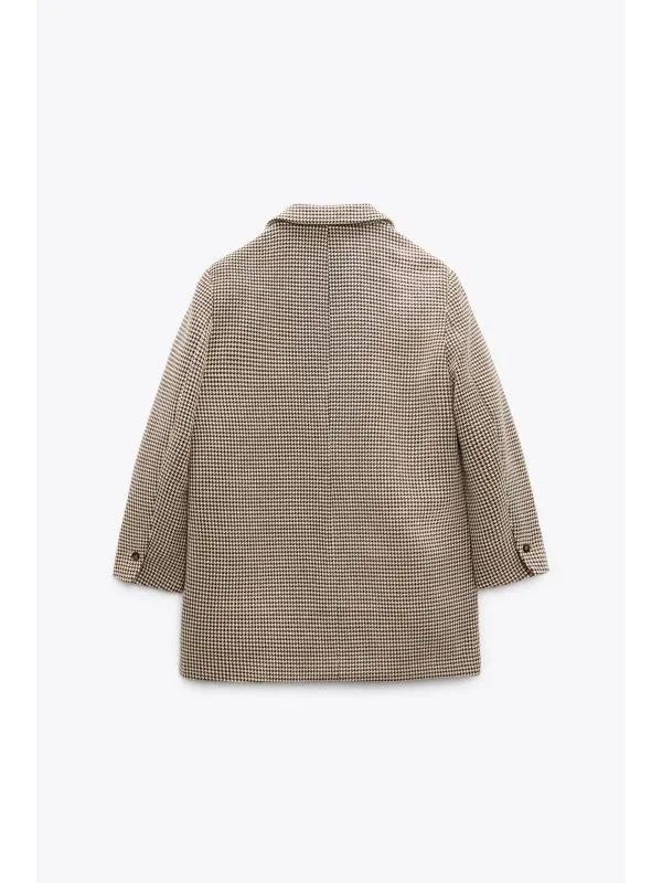 Sacou Zara XS | Crem, Normal, Bumbac - Image 2
