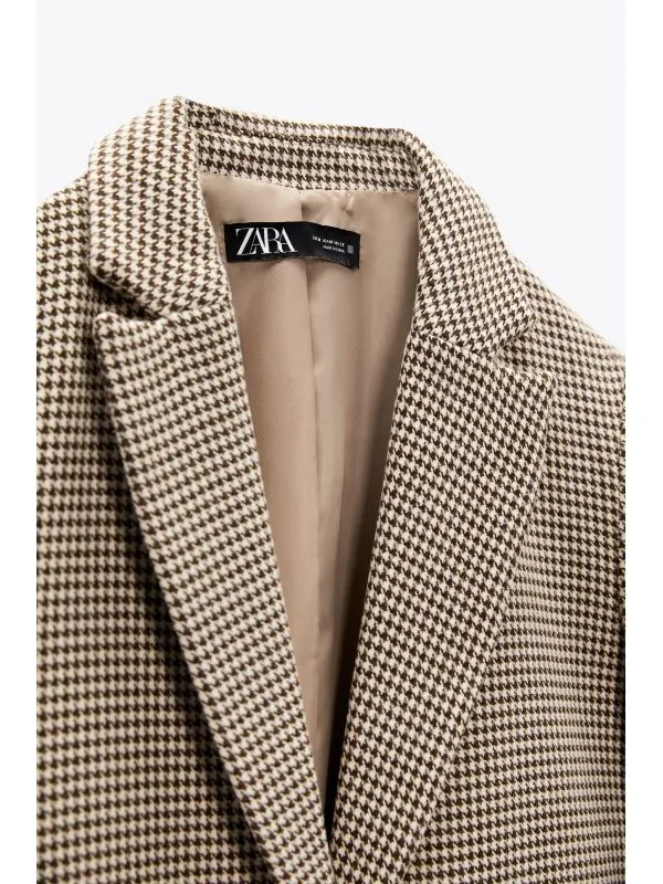 Sacou Zara XS | Crem, Normal, Bumbac - Image 3