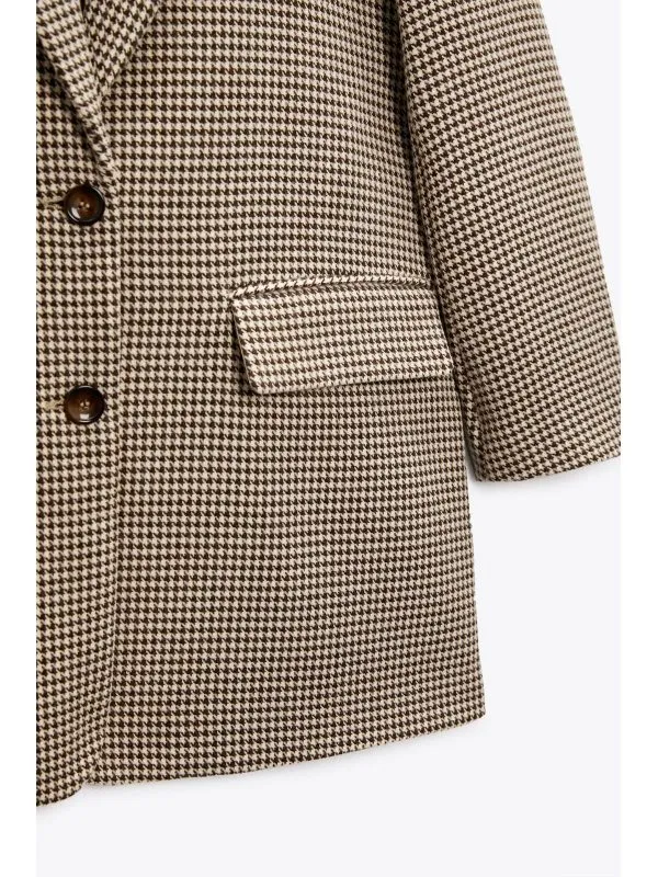 Sacou Zara XS | Crem, Normal, Bumbac - Image 4