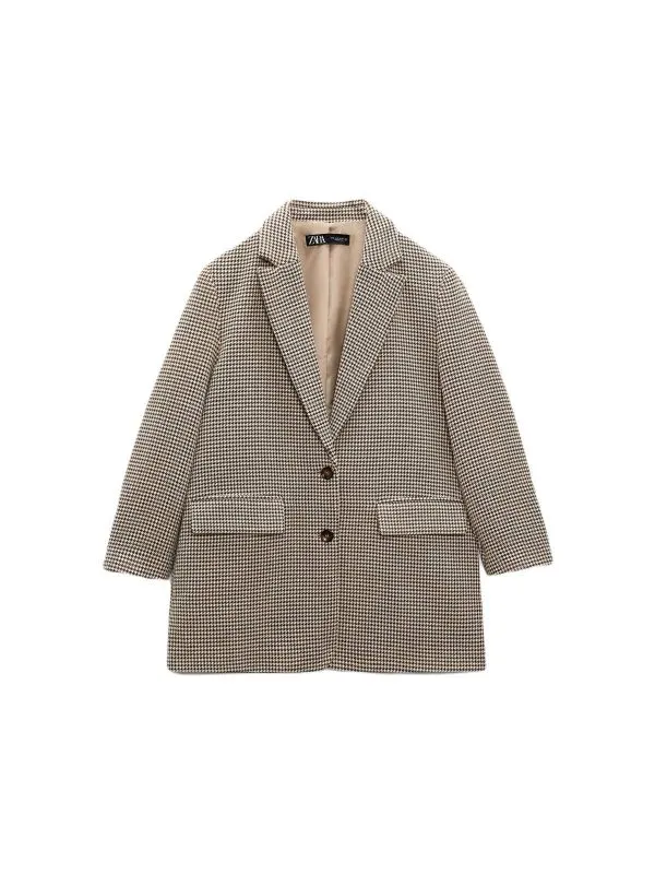 Sacou Zara XS | Crem, Normal, Bumbac