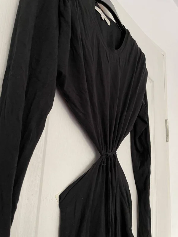 Rochie de seară MANURÍ XS | Negru, Mini, Vâscoză - Image 6