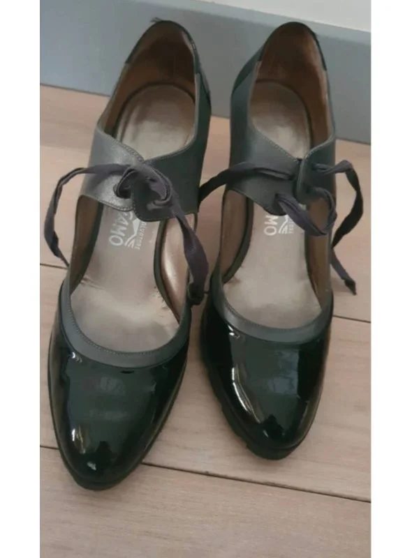 Pantofi cu toc înalt SALVATORE FERRAGAMO EU 38 | Negru, Piele naturală - Image 2