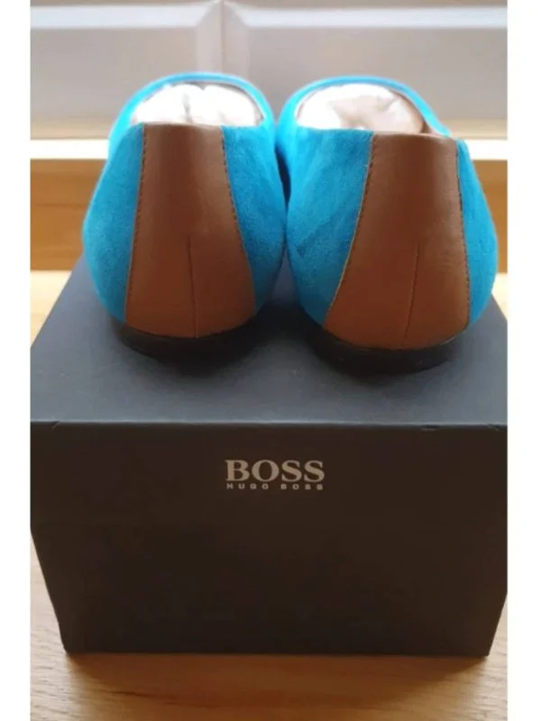 Balerini Hugo Boss EU 38.5 | Turcoaz, Piele naturală - Image 3