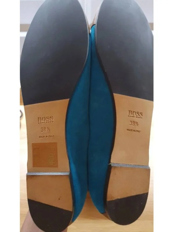 Balerini Hugo Boss EU 38.5 | Turcoaz, Piele naturală - Image 4