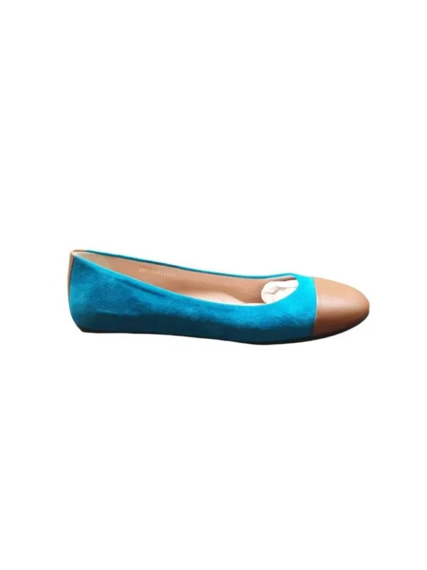 Balerini Hugo Boss EU 38.5 | Turcoaz, Piele naturală