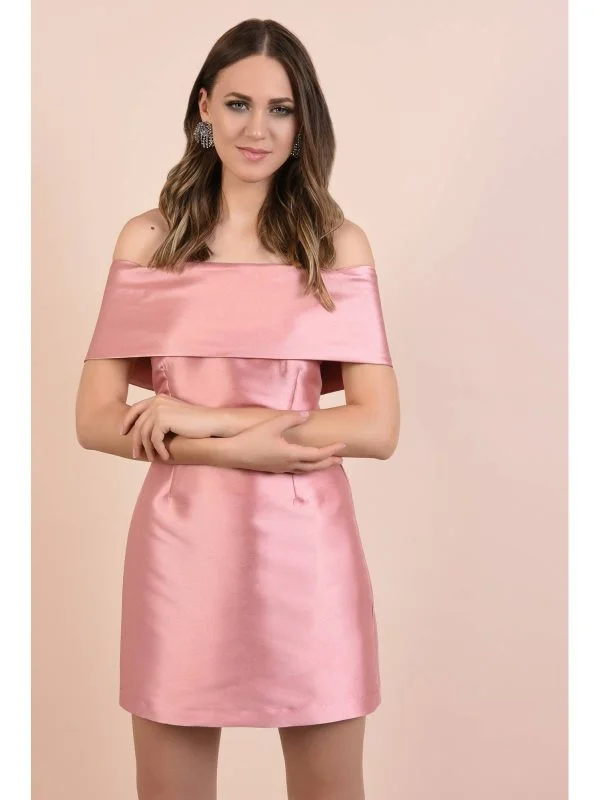 Rochie de seară Poema EU 38 | Roz, Mini, Poliester - Image 2